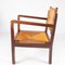 Sedie in legno e paglia con schienali regolabili, anni '60, set di 2, Immagine 9