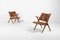 Mid-Century Architectural Armchairs from Dal Vera, Italy 1950s, Set of 2 1