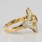 Modern Ruby Diamonds 18 Karat Yellow Gold Lace Ring 12