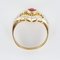 Modern Ruby Diamonds 18 Karat Yellow Gold Lace Ring 13