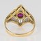 Modern Ruby Diamonds 18 Karat Yellow Gold Lace Ring 11