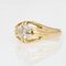 20th-Century Diamond 18 Karat Yellow Gold Bangle Ring 6