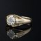 20th-Century Diamond 18 Karat Yellow Gold Bangle Ring 4