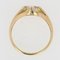 20th-Century Diamond 18 Karat Yellow Gold Bangle Ring, Image 11