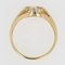 Diamant 18 karat Karo Gelbgold Armreifen Ring, 20. Jh 11