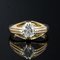 Diamant 18 karat Karo Gelbgold Armreifen Ring, 20. Jh 3