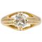 20th-Century Diamond 18 Karat Yellow Gold Bangle Ring, Image 1