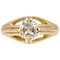 Diamant 18 karat Karo Gelbgold Armreifen Ring, 20. Jh 1