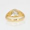 20th-Century Diamond 18 Karat Yellow Gold Bangle Ring 10
