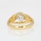 20th-Century Diamond 18 Karat Yellow Gold Bangle Ring, Image 10