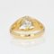 Diamant 18 karat Karo Gelbgold Armreifen Ring, 20. Jh 10