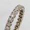 Full Turn Diamond 18 Karat White Gold Wedding Band Ring, 1950s 4