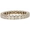 Full Turn Diamond 18 Karat White Gold Wedding Band Ring, 1950s, Image 1