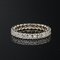 Full Turn Diamond 18 Karat White Gold Wedding Band Ring, 1950s 3