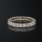 Full Turn Diamond 18 Karat White Gold Wedding Band Ring, 1950s, Image 3