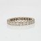 Full Turn Diamond 18 Karat White Gold Wedding Band Ring, 1950s 10