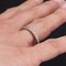 Full Turn Diamond 18 Karat White Gold Wedding Band Ring, 1950s, Image 8