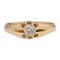 20th-Century Diamond 18 Karat Yellow Gold Ring, Image 1