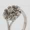 French Diamonds 18 Karat White Gold Cluster Ring, 1950s 7