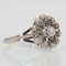 French Diamonds 18 Karat White Gold Cluster Ring, 1950s, Image 8