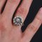 French Diamonds 18 Karat White Gold Cluster Ring, 1950s 5