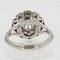 French Diamonds 18 Karat White Gold Cluster Ring, 1950s 10