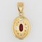 Modern Ruby & Diamond 18 Karat Yellow Gold Pendant, Image 5