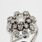 French 18 Karat White Gold White Sapphire Ring, 1960s 8