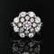 Bague Saphir Blanc 18 Carats en Or Blanc, France, 1960s 3