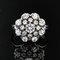 French 18 Karat White Gold White Sapphire Ring, 1960s 3