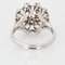 French 18 Karat White Gold White Sapphire Ring, 1960s, Image 11