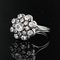 French 18 Karat White Gold White Sapphire Ring, 1960s, Image 4