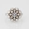 French 18 Karat White Gold White Sapphire Ring, 1960s 6