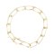 Modern 18 Karat Yellow Gold Rectangular Link Curb Bracelet 1