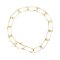 Modernes 18 Karat Rechteckiges Link Curb Armband aus Gelbgold 1