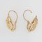 20th-Century 18 Karat Yellow Gold Floral Decoration Lever- Back Earrings, Set of 2 6