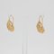 20th-Century 18 Karat Yellow Gold Floral Decoration Lever- Back Earrings, Set of 2 4