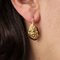 20th-Century 18 Karat Yellow Gold Floral Decoration Lever- Back Earrings, Set of 2 5