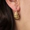 20th-Century 18 Karat Yellow Gold Floral Decoration Lever- Back Earrings, Set of 2, Image 5