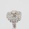 Anello Art Déco in platino con diamanti, Francia, anni '30, Immagine 10