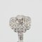 French Art Deco Diamond Platinum Ring, 1930s, Image 10