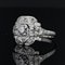 Französischer Art Deco Diamant Platin Ring, 1930er 4