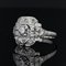 Sortija francesa Art Déco de platino y diamantes, años 30, Imagen 4