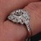 Französischer Art Deco Diamant Platin Ring, 1930er 9