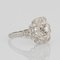 Französischer Art Deco Diamant Platin Ring, 1930er 8