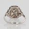 Französischer Art Deco Diamant Platin Ring, 1930er 7