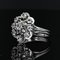 French White Sapphire 18 Karat White Gold Ring, 1960s, Image 4