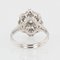 French White Sapphire 18 Karat White Gold Ring, 1960s, Image 7