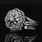 Französischer 18 Karat Ring in Weißgold mit Diamanten, 1960er 4