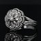 French Diamond 18 Karat White Gold Ring, 1960s 4